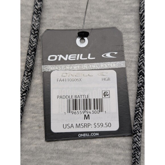 New O’Neil Men’s Medium Paddle Battle Pullover Hoodie California Bear Paddling - Picture 4 of 8